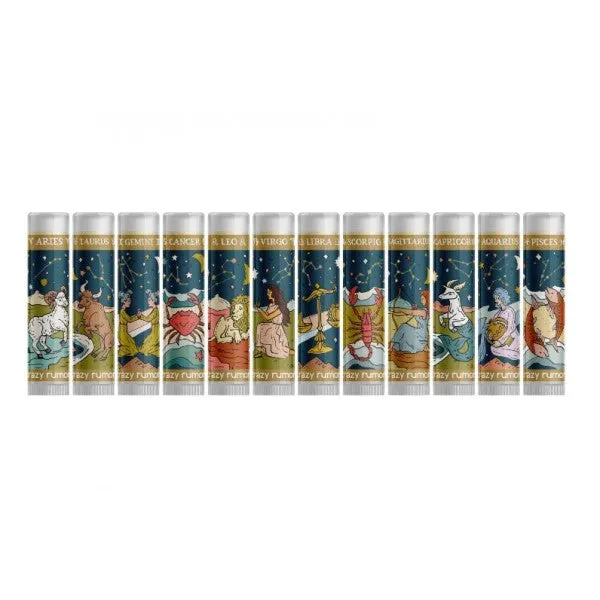 Crazy Rumors Zodiac Lip Balms