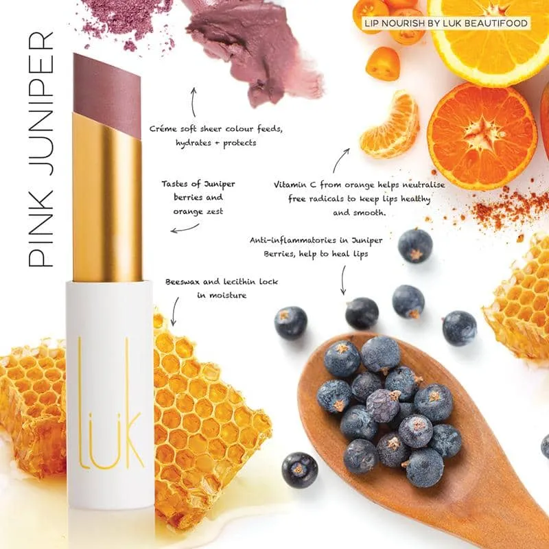 Luk Beautifood Lip Nourish - Pink Juniper (3g)