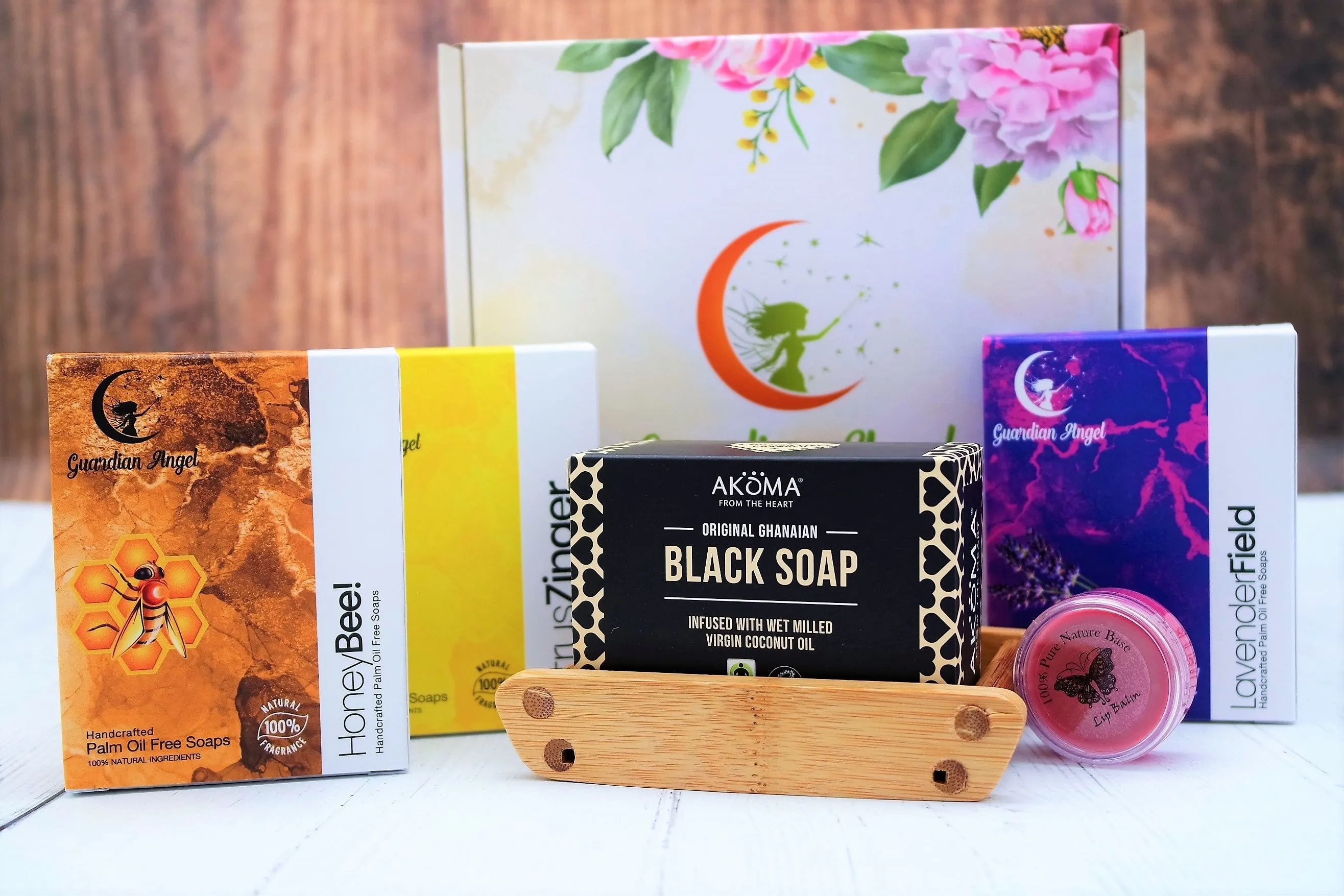 Make it Special with Angel's Luxury Soap Gift Set - FREE! Lip Balm Pot