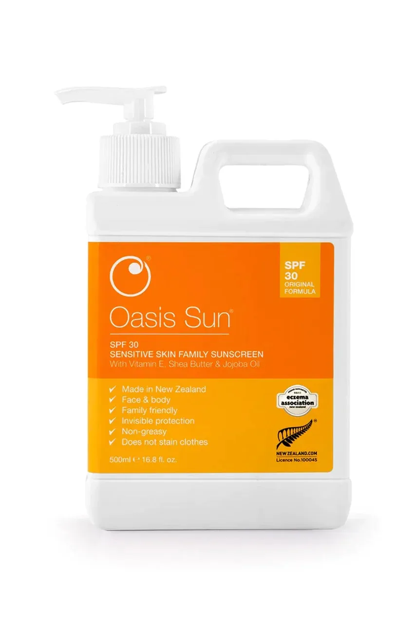 OASIS Sun SPF30 Jumbo Family Pump 500ml