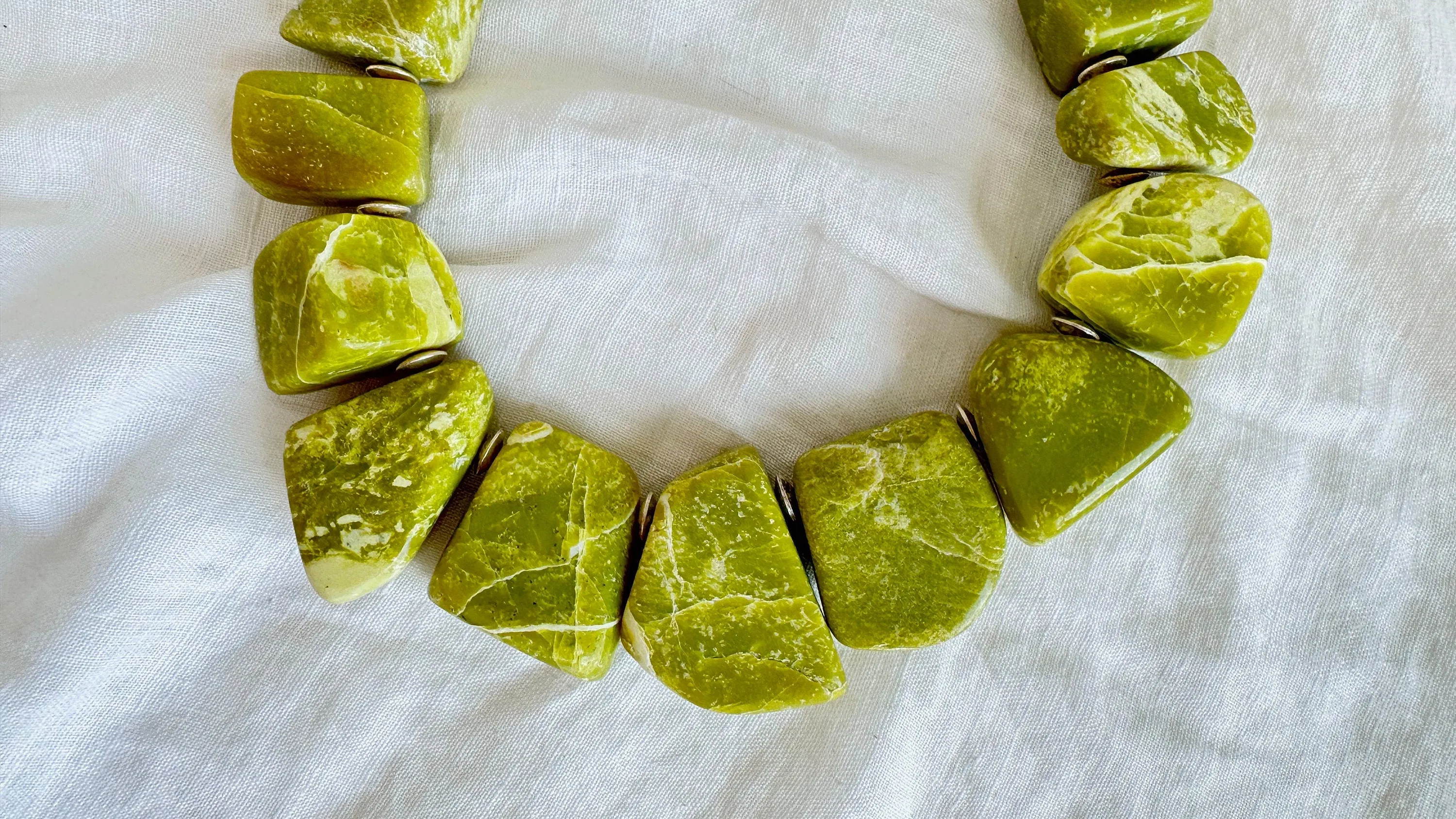 Serpentine Necklace. Sterling Silver. 2011