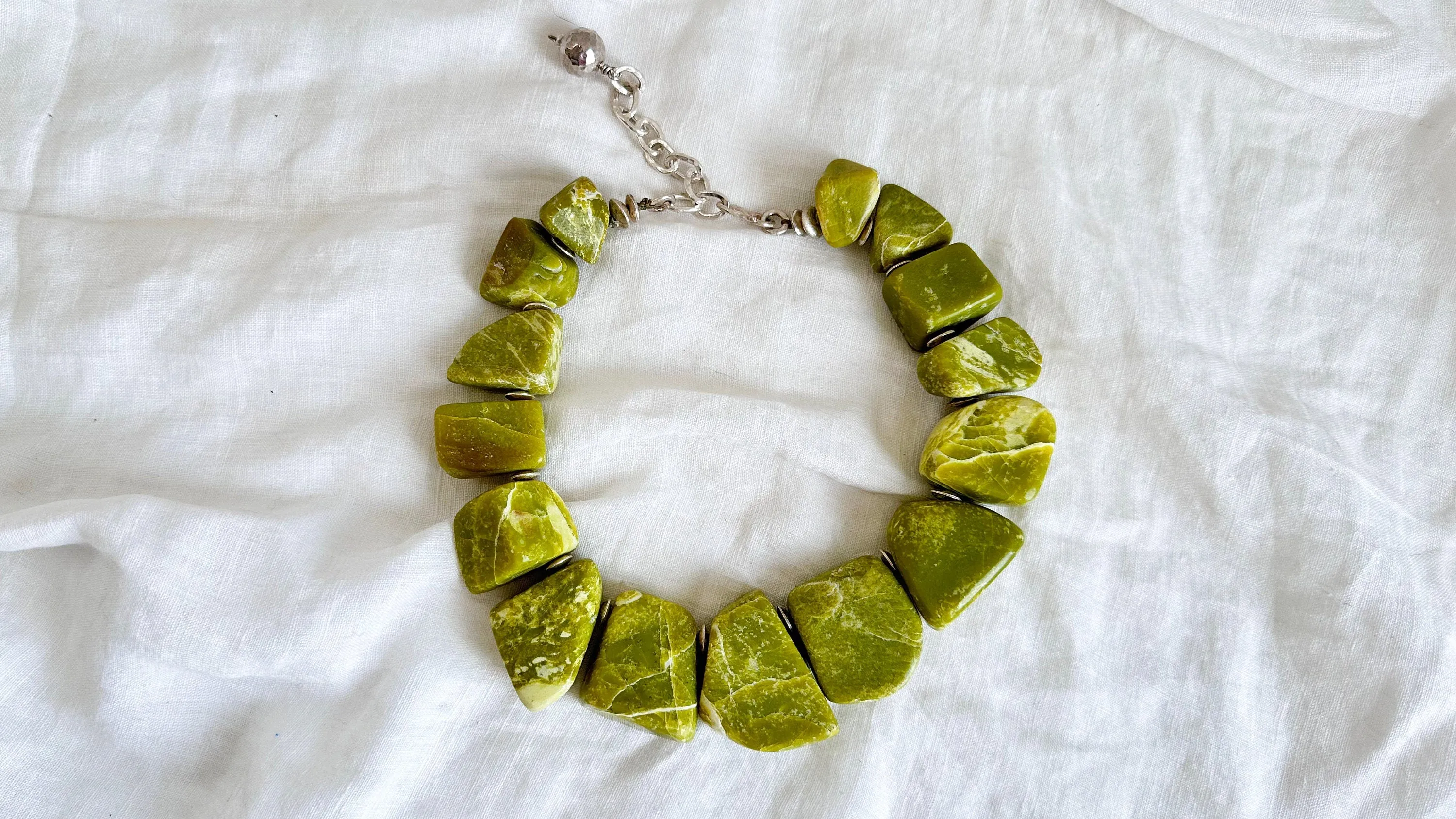 Serpentine Necklace. Sterling Silver. 2011